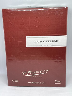 Frapin 1270 EXTREME 100ml / 3.3oz EDP EAU DE PARFUM NEW IN BOX BNIB