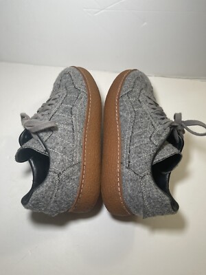 Alexander Wang Grey Wool Eden Low Top Sneakers Womens EU Size 36.5