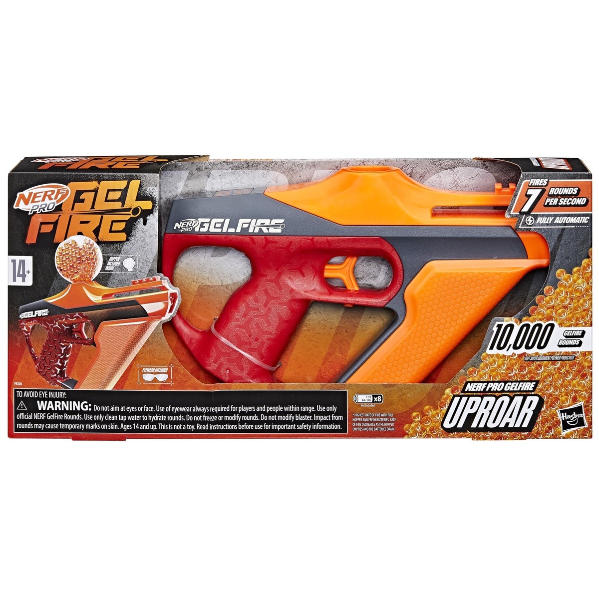 Nerf Pro Gelfire Uproar Full Auto Blaster, 150 FPS, 10,000 Gelfire