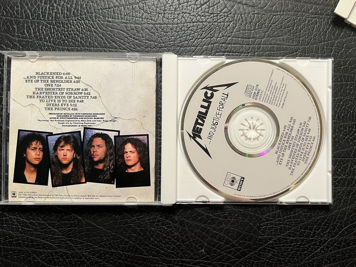 METALLICA And Justice For All JAPAN CD 25DP-5178 no OBI METALLICA And Justice For All JAPAN CD 25DP-5178 no OBI