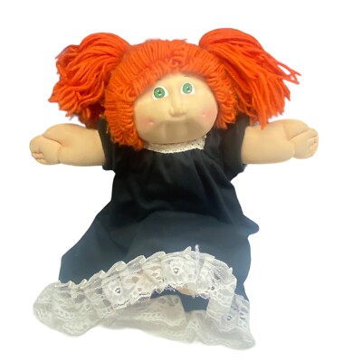 CABBAGE PATCH Doll Coleco Xavier Roberts 1985 Orange Pigtail Hair Green Eyes