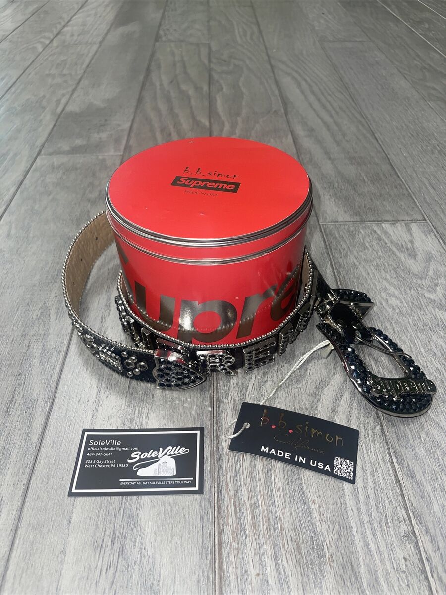 Supreme x BB SIMON BELT Size L/XL - Limited Edition Designer Supreme x BB SIMON BELT Size L/XL - Limited Edition Designer