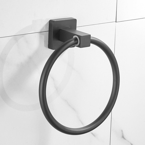 Stainless Steel Toilet Roll Holder & Towel Ring Set Bath Fitting Wall