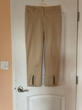 Patrizia Pepe Cotton Split Hem Trousers size 44