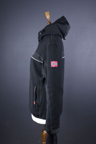 DALE OF NORWAY Black Windstopper Wool Hooded Waterproof Ski Jacket Size M - Picture 9 of 22