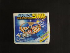 MADE IN KOREA SPACE SHIP WIND-UP POWERED-1980'S-IN BOX----COOL 