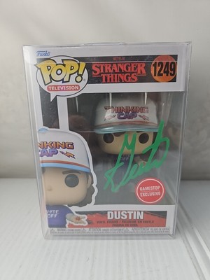 Dustin Funko POP Signed By Gaten Matarazzo Stranger Things 