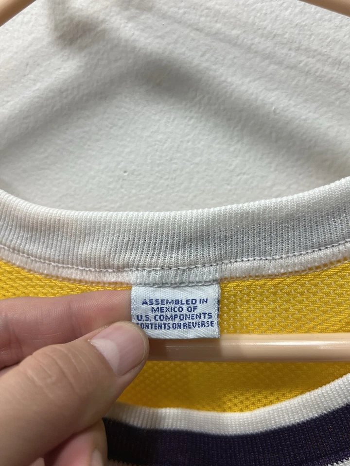 Vintage Champion NBA LA Lakers Nick Van Exel Jersey Size XL 18/20 Kids Rare - Image 2 of 4