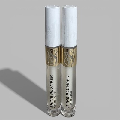 Victoria's Secret 2pc Lot Shine Extreme Lip Plumper Crystal Clear 0.11oz (x2)