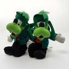 Vintage Disney Store Halloween Goofy Frankenstein Goofenstein Beanbag Plush Qty2