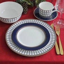 Renaissance Gold 5 Piece Dinner Set for 1 person, Renaissance Gold