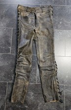 Antikbraune Schnürlederhose von Modeka, siehe Maße, gay interest