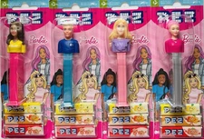 2025 BARBIE & KEN - PEZ Dispensers - Set Of 4 - Newest Release - Euro Only - MOC