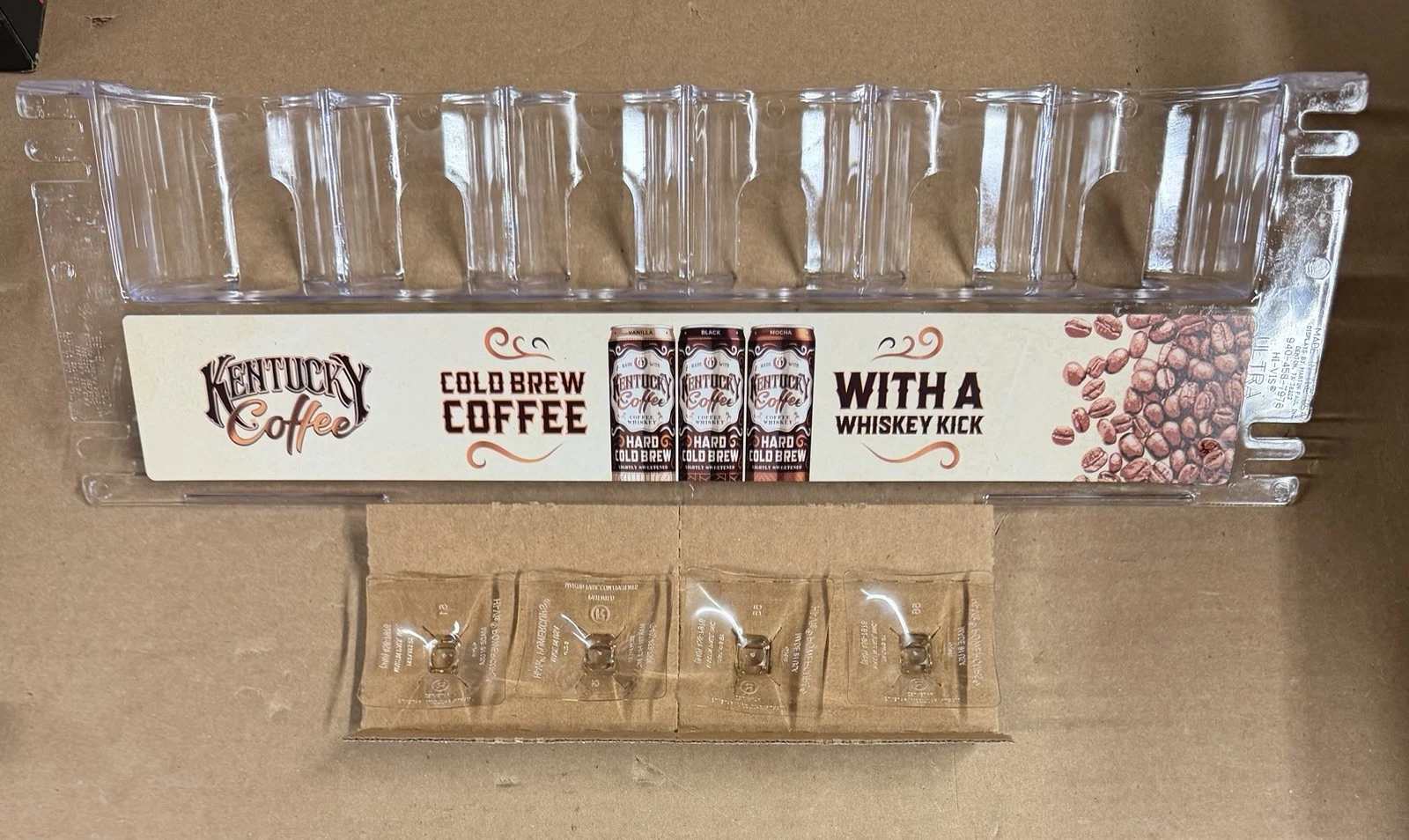 HI-VIS® ULTRA Cooler Door 6 Can Beverage Rack #HVB-6B - Box of 8 - NEVER USED