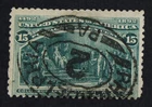CKStamps: US Stamps Collection Scott#238 15c Columbian Used Tiny Thin on Perf