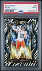 2024 Select Bo Nix #30 Zebra Shock Rookie Card PSA 9 MINT