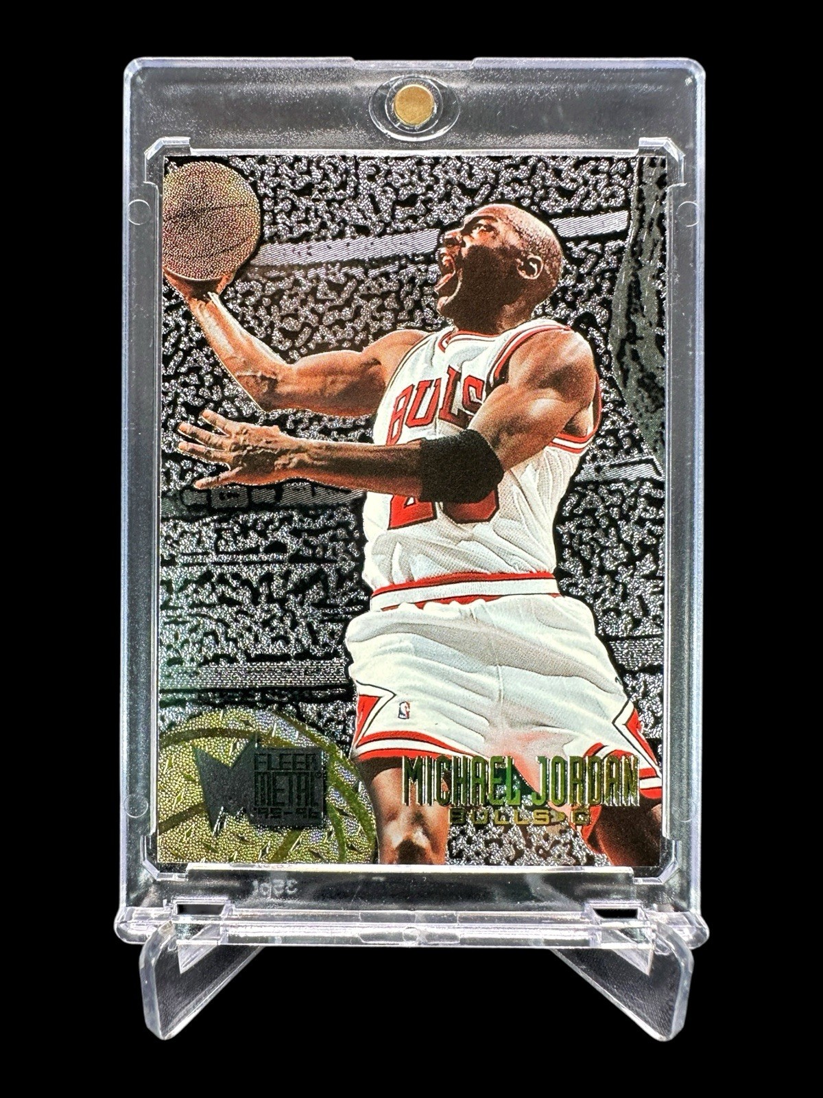 1995/96 Fleer Metal MICHAEL JORDAN SILVER SPOTLIGHT Variation SP #13🔥RARE SSP🔥