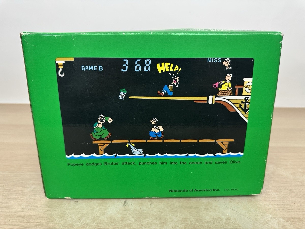 Vintage 1983 POPEYE Nintendo Game & Watch TableTop Game w/ RARE