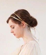 Gold Laurel Leaf Hair Accessories Set Of 2 Bridal Goddess Classical Greek