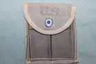US Military Issue WW2 M1 Carbine Ammo Magazine Stock Belt Pouch OD Canvas C72