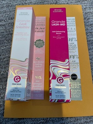 2PACK Grande LASH-MD Grande Lash Enhancing Serum + Grande Lash Sensitive New!