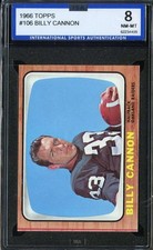 1966 TOPPS #106 BILLY CANNON ISA 8 RADIERS *ADT5575