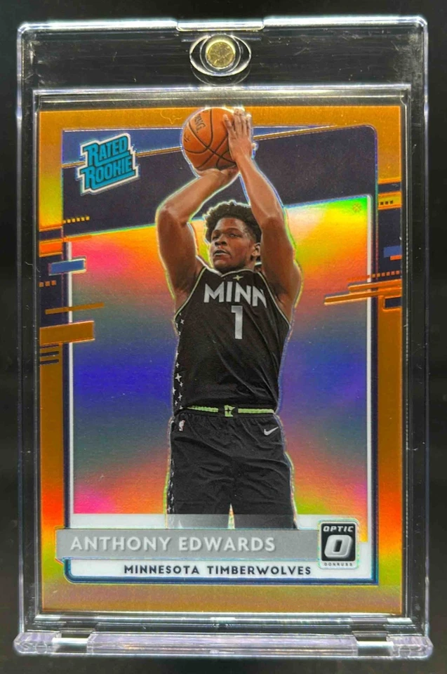 2020-21 Donruss Optic Anthony Edwards Orange RC #173/199 Timberwolves