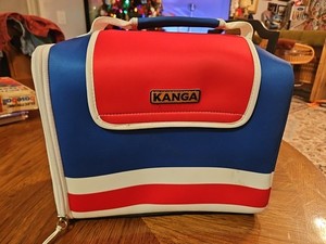 Kanga Cooler The Kase Mate USA RED WHITE BLUE Handle Cooler 12 Pack Perfect!