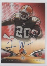 2014 Topps Platinum Auto Rookie Refractor Red 1/5 Terrance West #6 Auto 0s3