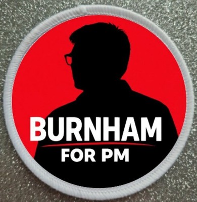 3'' Andy Burnham für PM Labour Bügelbild/Aufnähen Patch Abzeichen 