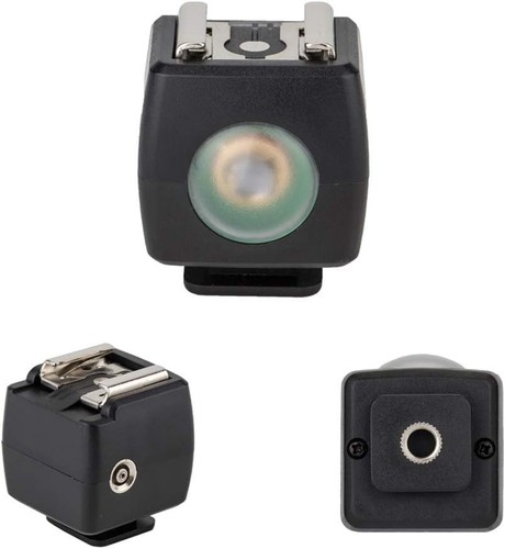Optical Flash Slave Trigger JJC Hot Shoe Sync Adapter with PC Black - Picture 3 of 8