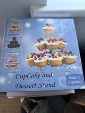Cup Cake Stand - 3 tier - Holds 13 cakes - With box - Dismantles for storage