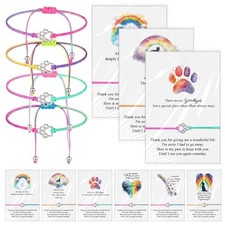 Equsion 36 Sets Rainbow Bridge Dog Memorial Bracelets