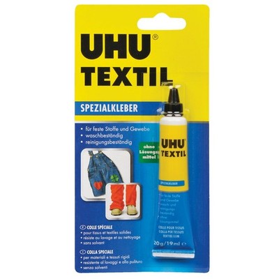 (212,50 /kg) UHU Textil 20g Tube 48665 waschbeständig Klebstoff Kleidung