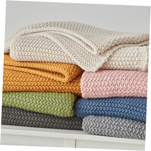 Chunky Cable Knit Throw Blanket for Couch Sofa Bed Fall Lightweight Soft Cozy