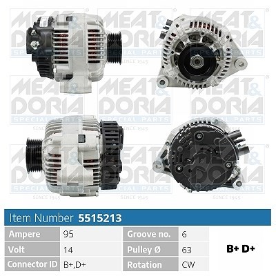Meat & Doria Generator U.A. FüR CitroËN, Fiat, Hyundai, Lancia, Peugeot-image