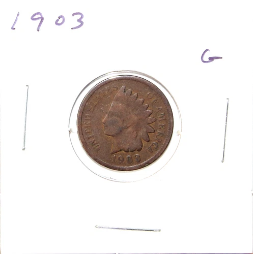 1903 US Indian Head Cent  G Good Free Shipping