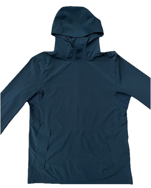 LULULEMON Men's Chill Motion Pullover Hoodie Windbreaker Color Teal Size M MINT!