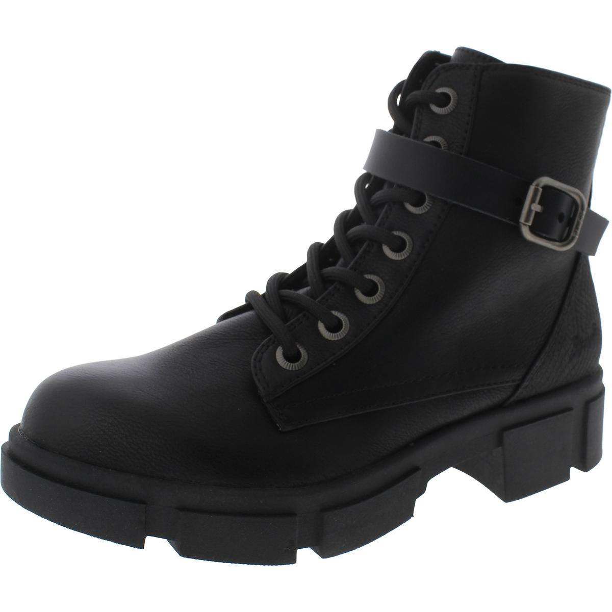 Женские ботинки Blowfish из болотной кожи на блочном каблуке в боевом стиле и на шнуровке Boots BHFO 7578 3690₽