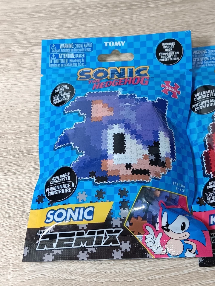 *ENVÍO GRATUITO* KNUCKLES + SONIC the Hedgehog 8 bits rompecabezas de construcción Jixlez SEGA Foto 2 de 4
