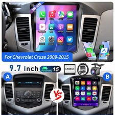 Android 15 Carplay Gps Navi Car Radio Stereo For Chevy Cruze 2009-2015 2gb32gb