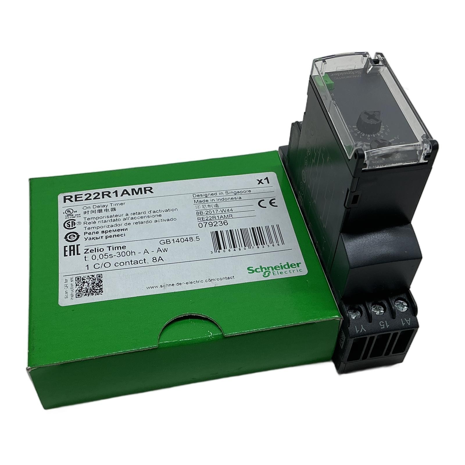 RE22R1AMR SCHNEIDER ELECTRIC, Schneider Electric Rele temporizzato al lavoro ...