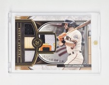 MINT #25/25 GOLD PATCH 2021 Topps Museum Collection Evan Longoria Primary Pieces