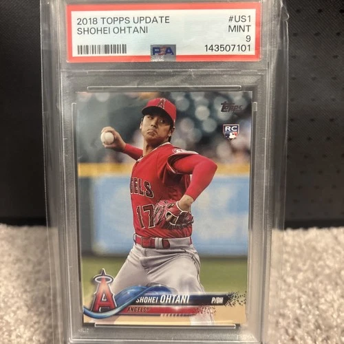 2018 Topps Update Shohei Ohtani RC #US1 PSA 9 Rookie Angels Dodgers MVP