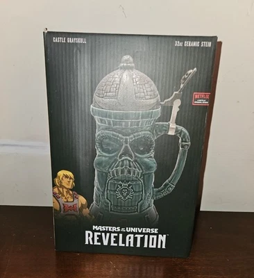Masters Of The Universe Castle Grayskull Ceramic Beer Stein 32oz He-Man MOTU - Bild 1 von 2