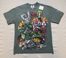 Warren Lotas x One Piece Zoro & Gol D. Roger T-Shirt - Green - Men?s Size Small