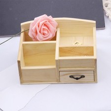 Schreibtisch-Organizer, rustikaler Schrank mit Schubladen f&uuml;r Kosmetik,