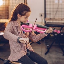 Full Size 4/4 Bunnel Edge Electric Silent Violin for Student