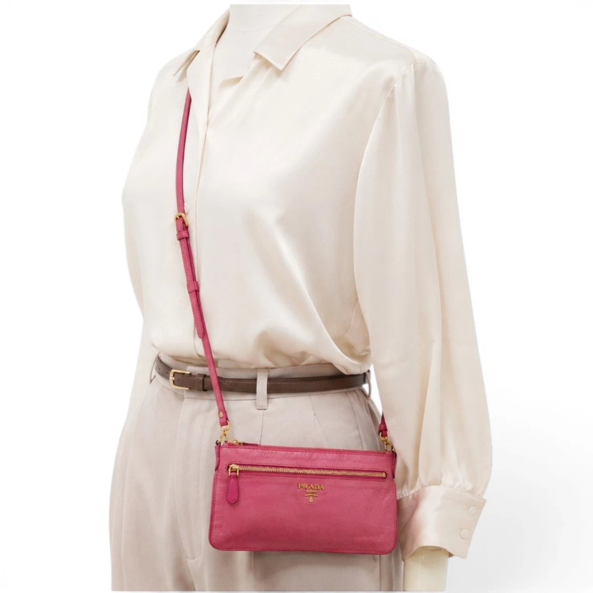 PRADA Vitello Leather Bags & Handbags for Women for sale | eBay