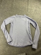 Lululemon Sit In Lotus Merino Wool Sweater Purple Raglan Thumbholes Women  s 3